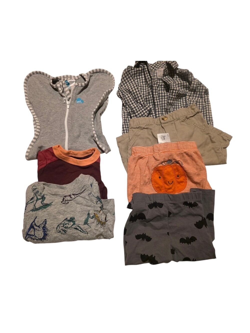 7 piece bundle boy clothes 0-3 months